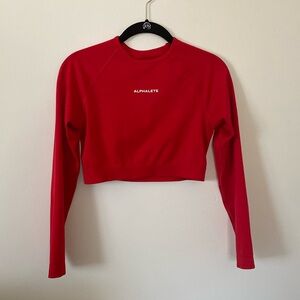 Alphalete Amplify Seamless Long Sleeve - Formula Red (M)